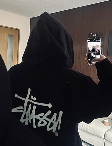 Amazon.co.jp: [ステューシー] ベーシックロゴプリント BASIC ZIP HOOD