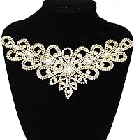 Vista 94 de PEARLY JUN Apliques de diamantes de imitación de plata con apliques de diamantes para vestidos, costura a mano, proyectos de manualidades, ropa