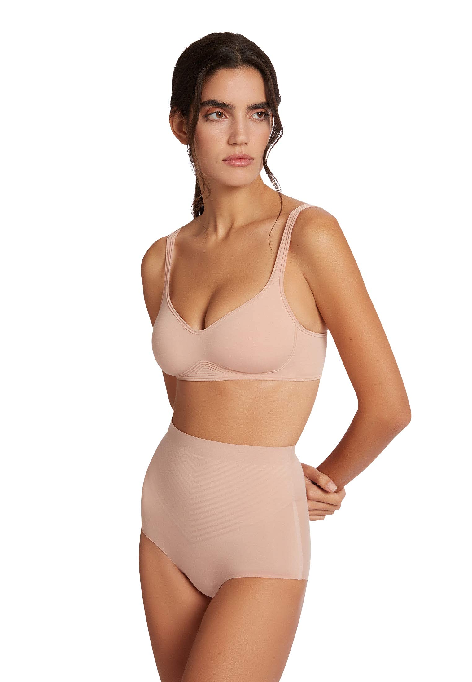 Wolford 3W Control Panty High Waist Rose Tan Size 38