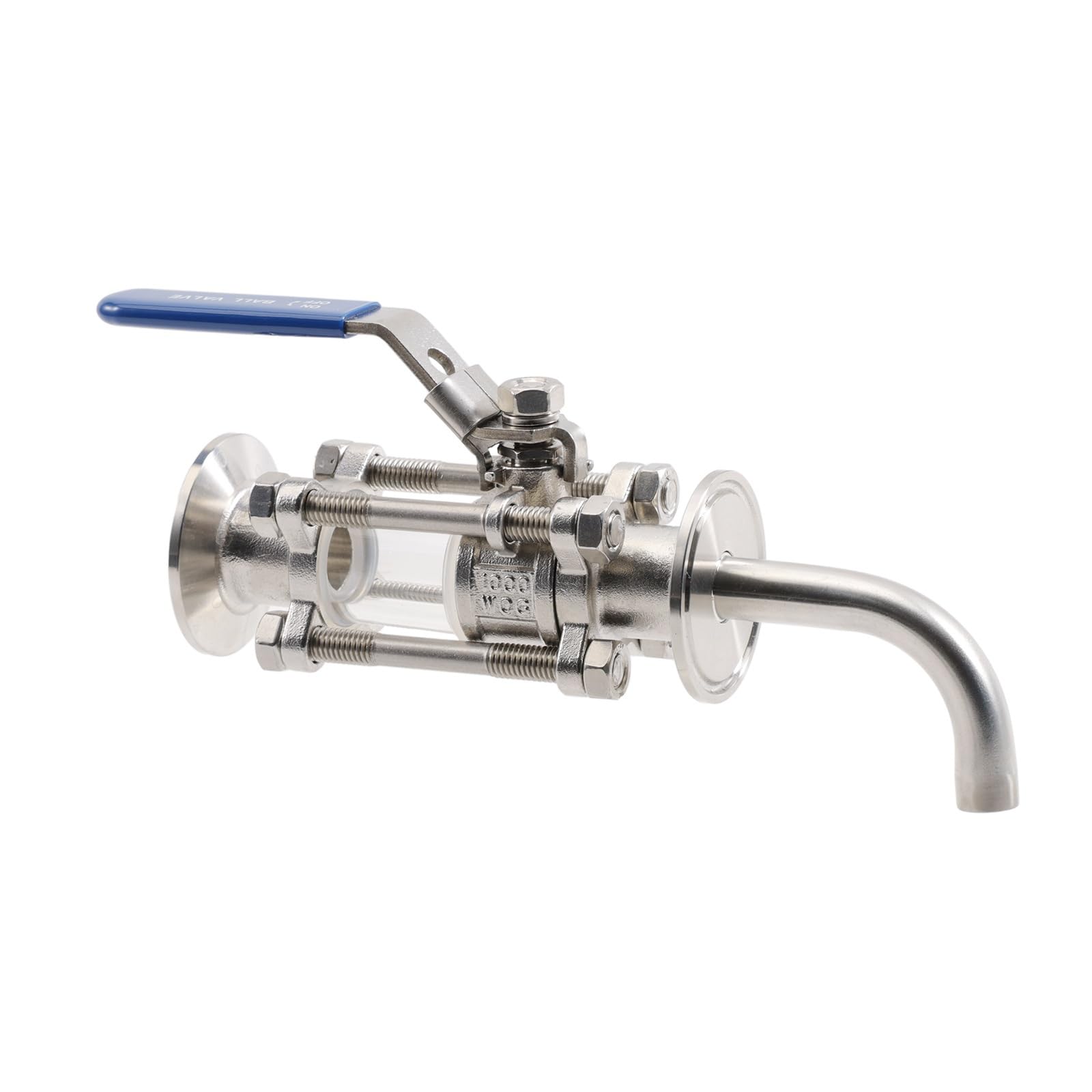 Trgyjgkf One Color Stainless Steel 304 1.5″ Tc Sight Glass Ball Valve With Pickup Tube Full Port Homebrew Brew Kettle Fermenter