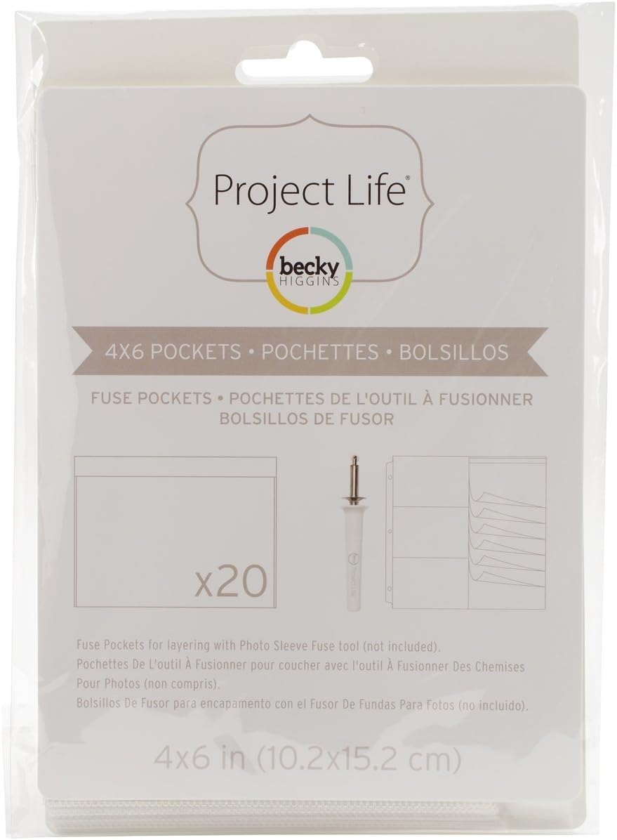 Project Life Photo Sleeve Accessories-4 x 6-Fuse Sleeve (20 Piece)