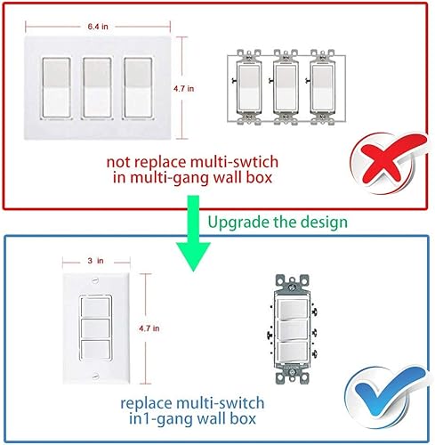 Miniatura 8 de Interruptor de luz táctil inteligente WiFi de pared, panel de vidrio, control remoto inalámbrico por aplicación móvil en cualquier lugar, compatible