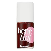 Vista 8 de Benefit Bene Tint Tinte de labios y mejillas teñido de rosa, 0.2 onzas líquidas