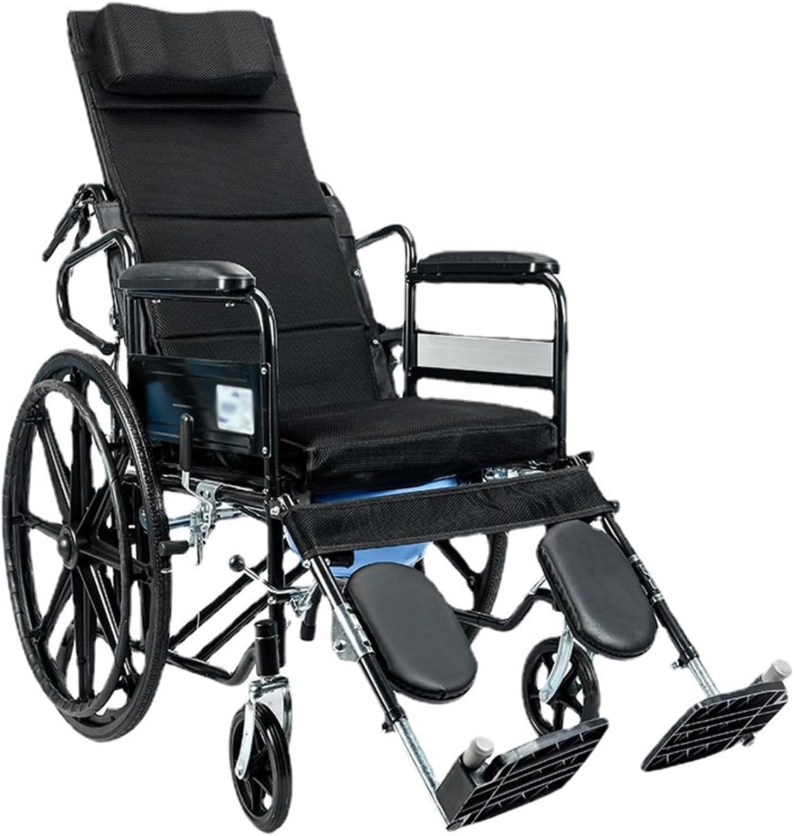 DOCIM Reclining Wheelchair for Adults, Full Reclining Folding Transport