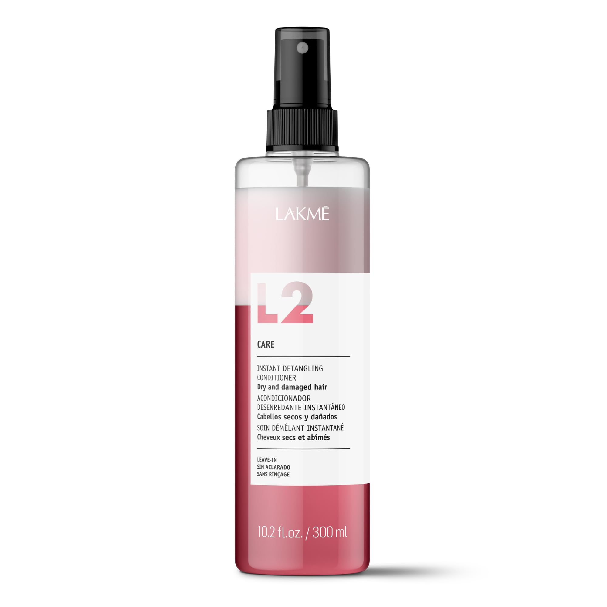 Lakmé L2 Care - Balsamo bifasico istantaneo, 300 ml, per capelli secchi e danneggiati, senza risciacquo