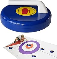 Portable Indoor Tabletop Curling Game - Shuffleboard Pucks for Office, Garden, Family Parties & Groups