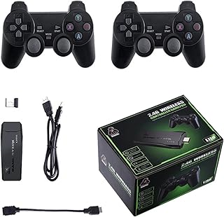 XIXIMENG M8 Video Game Console 64G 20000+ Video Games Arcade Console,Wireless 4K HD Display Arcade PSP Home TV Mini Game Console