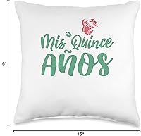 Vista 4 de Sweet 15 Mexican Birthday Party Quinceañera Mis Quince Años Almohada
