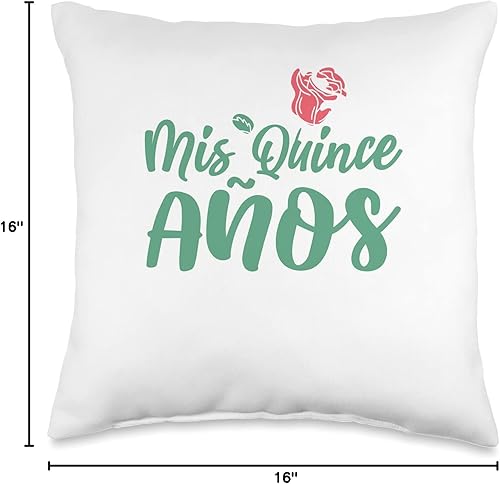 Miniatura 4 de Sweet 15 Mexican Birthday Party Quinceañera Mis Quince Años Almohada