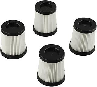 HEPA Replacement for Black Decker BDSV2-BLK Vacuum, Washable Reusable Filter with 99.97% High Efficiency Filtration, Blue + White, 2-Pack(4 PACK)