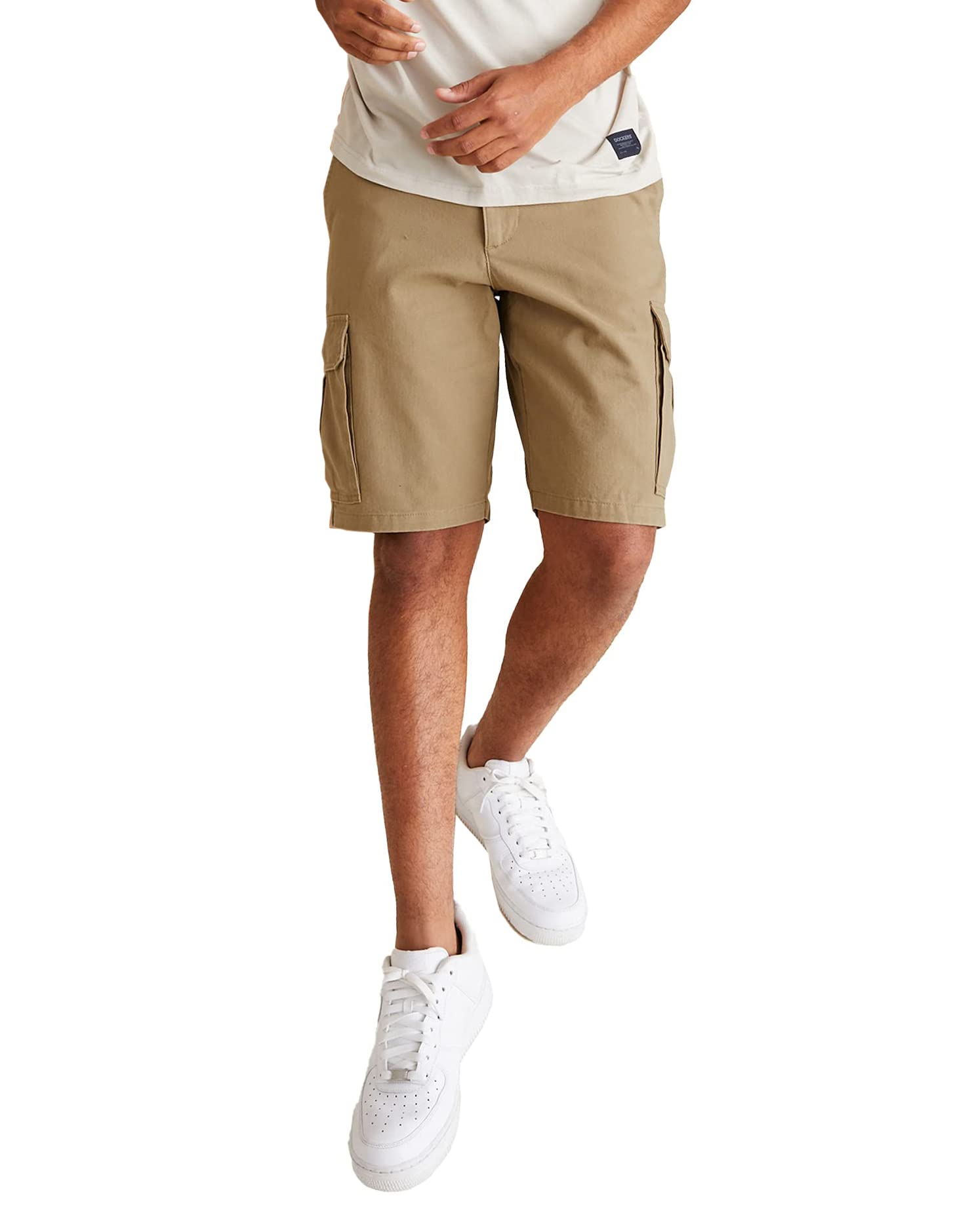 Dockers Men's Classic Fit Perfect Cargo Short, New British Khaki, 42