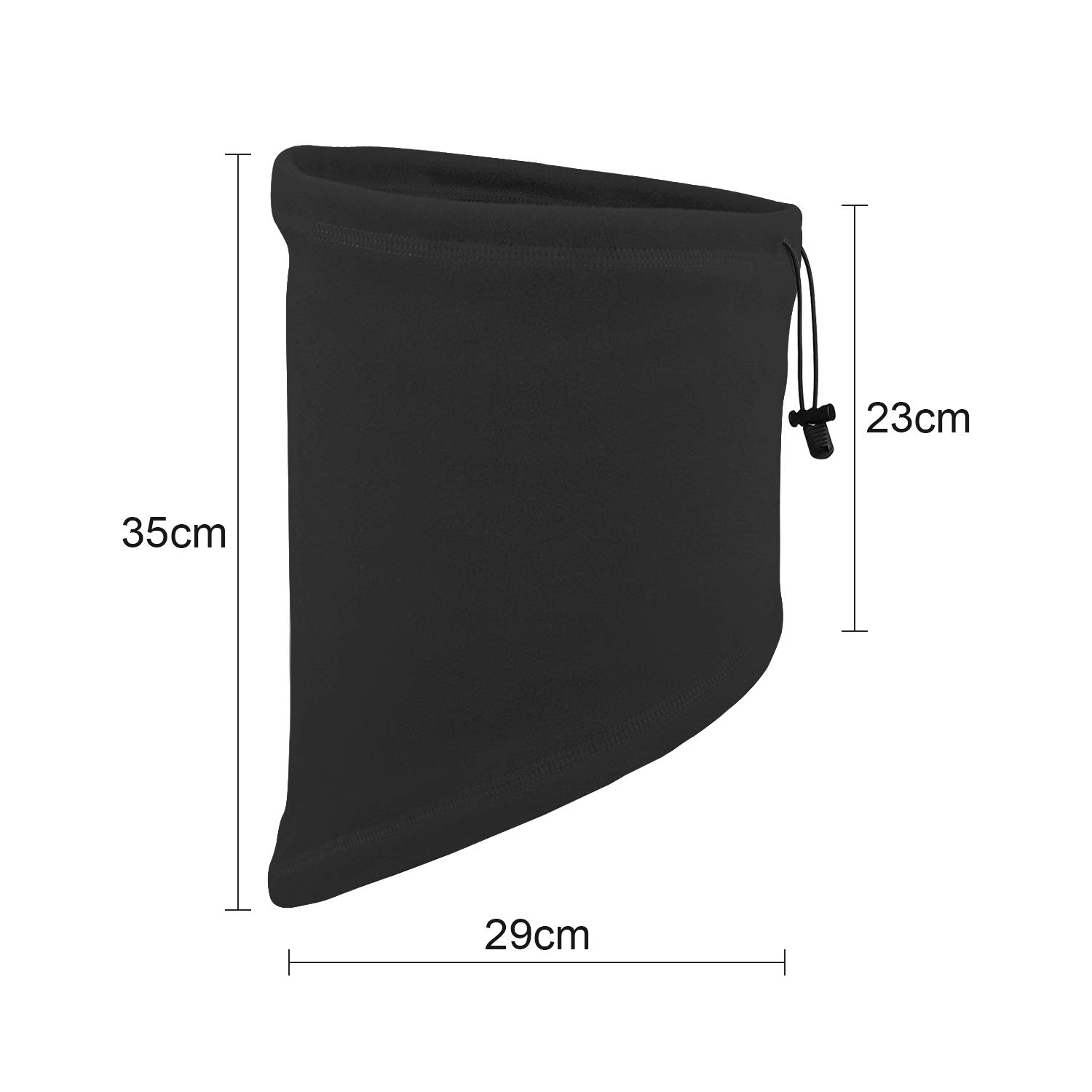 JEEZAO Cache Cou Chaude Tube Écharpe Fleece pour Femme Homme Hiver Multifonction Bandeau Coupe-Vent Bandeau pour Ski Moto Cyclisme