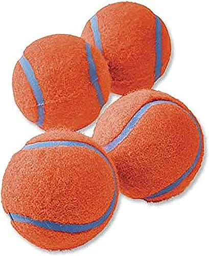 Vista 3 de Chuckit! Pelota de tenis para perros juguete para perros, mediana (2.5 pulgadas de diámetro) para perros de 20 a 60 libras, paquete de 4