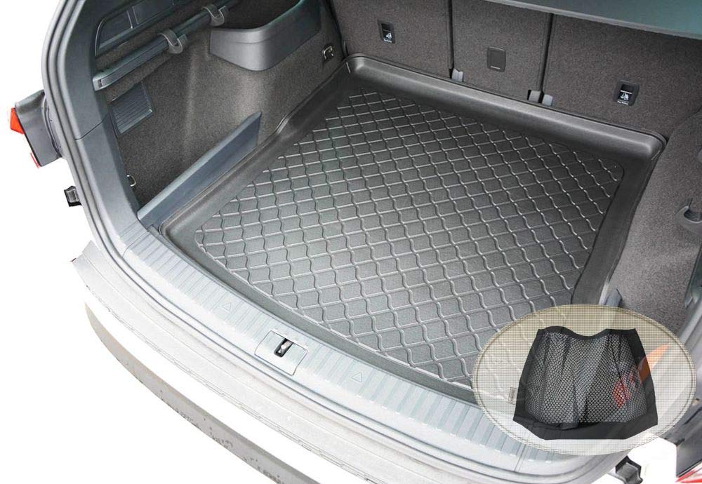 Z3291276 Gummierte Kofferraumwanne fahrzeugspezifisch + Klett-Organizer (Laderaumwanne, Kofferraummatte)