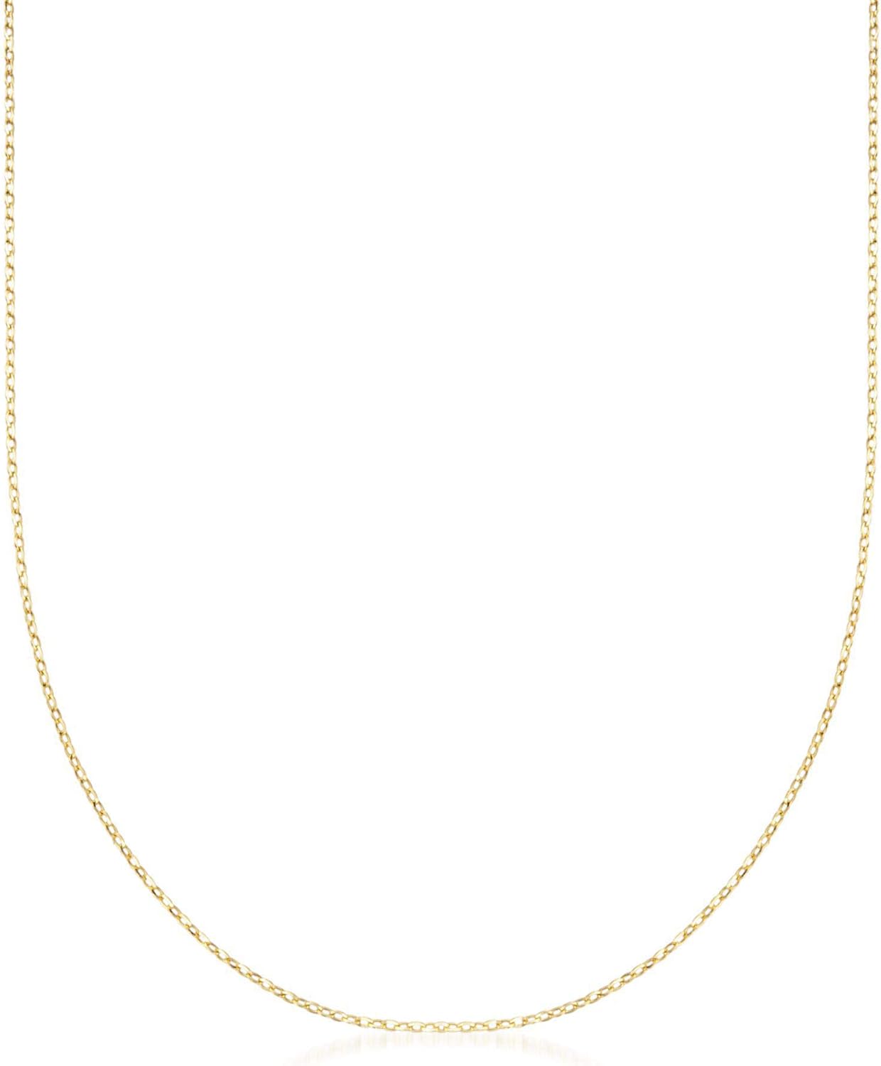 Ross-Simons Italian 1mm 18kt Yellow Gold Cable-Chain Necklace