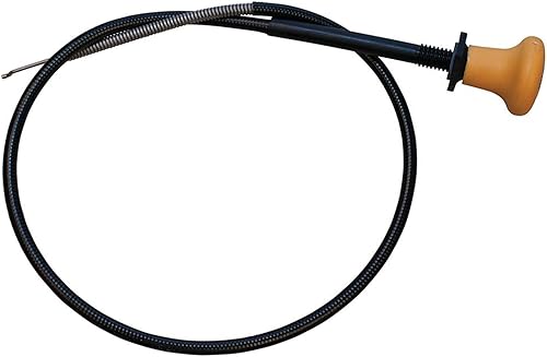 Stens 290-631 Cable de estrangulador, Reemplaza Cub Cadet 746-04121, 946-04121, MTD 746-04121, 946-04121, Extremos del cable Z Bend un extremo, Pomo