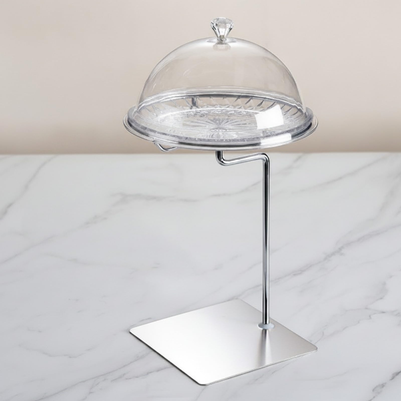 Alzata per Torte con Cupola Multiuso | raffreddato, Torta con Coperchio, per Buffet, Pasticcerie, Supporto Semplice