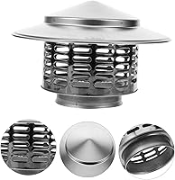 Vista 5 de Cabilock Sombrero de chimenea Cubierta de ventilación de chimenea Tapa de chimenea de acero inoxidable Tapa de chimenea Protector de puerta Cubierta