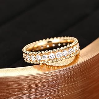 1pc Inlaid Zirconia Shiny Geometric Rings for Women Temperamental and Ve...