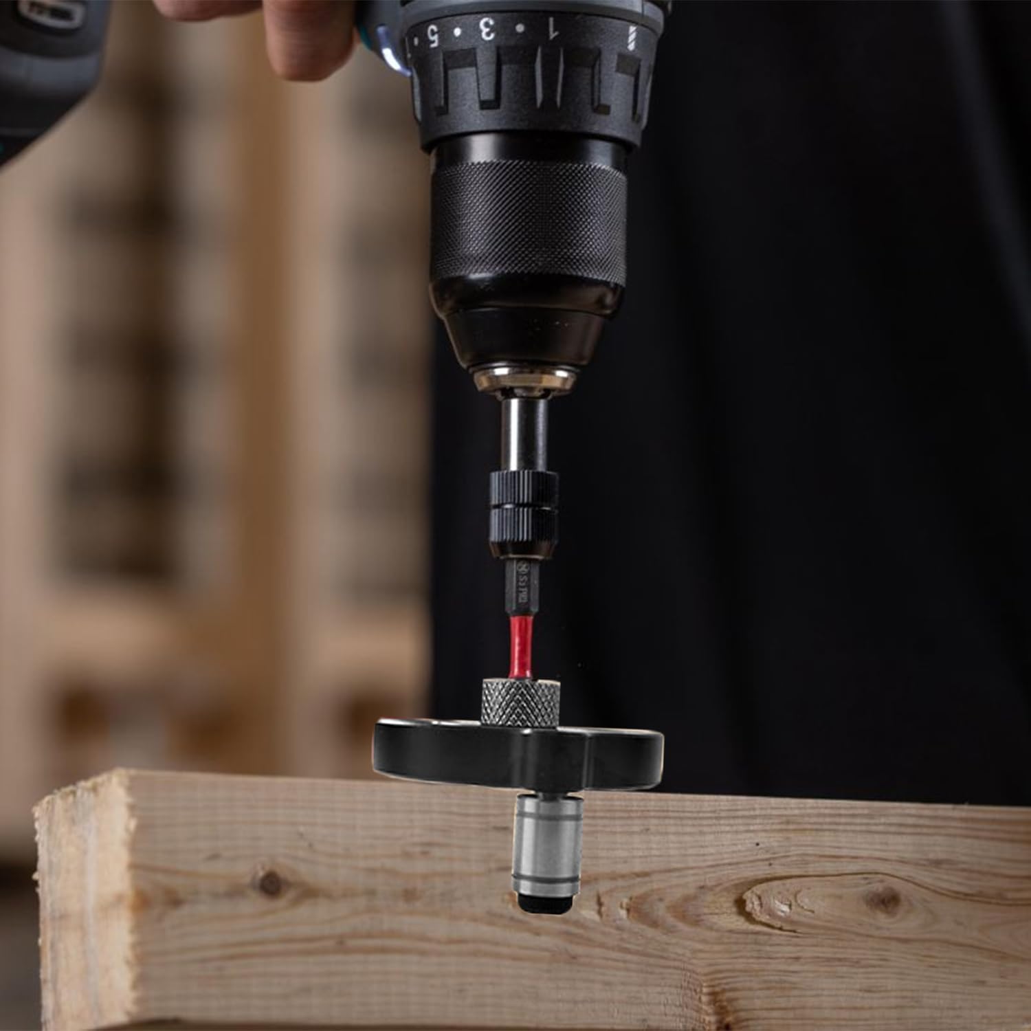 Dima per Spinatura Legno, Dima per Fori a Tasca, Dima per Fori Legno per Trapano 3/4/5/6/7/8/9/10 mm Fori per Legno Localizzatore, Guida Trapano Perpendicolare, Dima per Cerniere a Scodellino