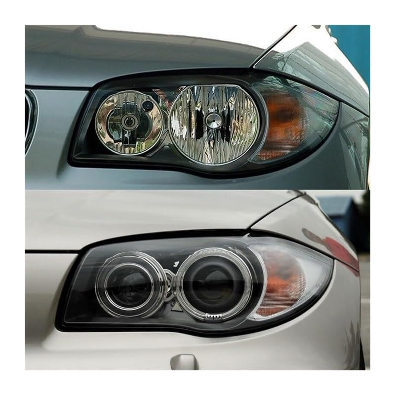 Couvercle de lentille de phare pour BMW Série 1 E81 E82 E87 E88 1M 2003-2011 - 2