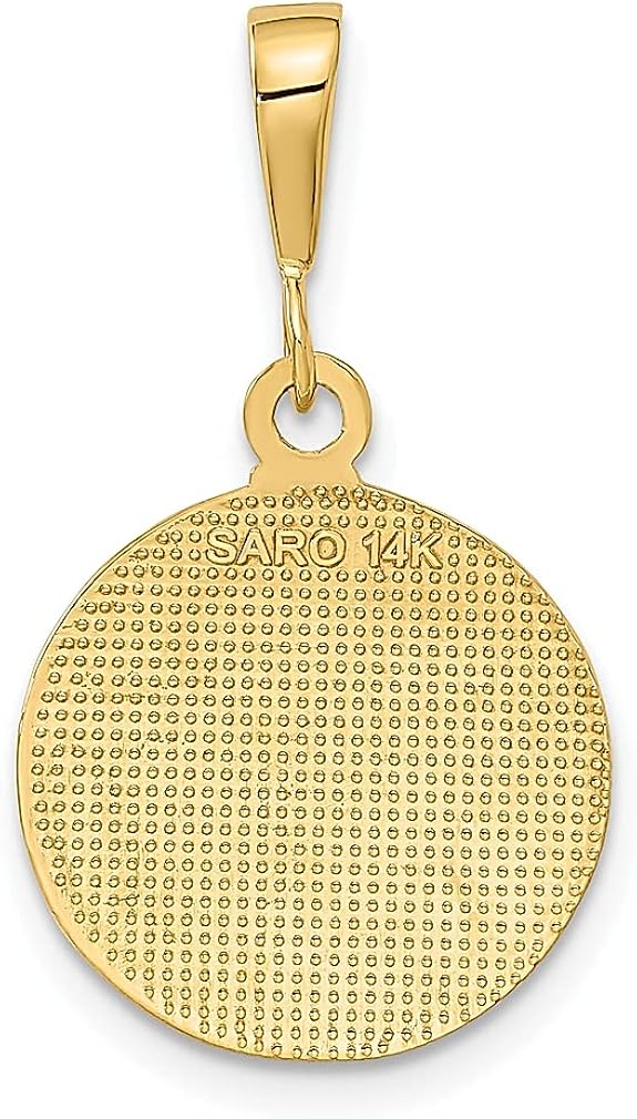 Miniatura 3 de Collar con dije de ángel de Rafael de oro amarillo de 14 quilates, medalla de San Patrono religioso, joyería fina para mujer, regalos para ella