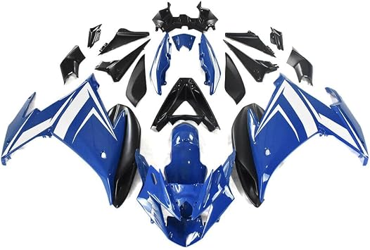 Blue White ABS Plastic Fairing Kit Fit for Yamaha FZ6R 2009 2010 FZ 6R 09 10 Fairings Complete Bodywork Body Kit Body Frame
