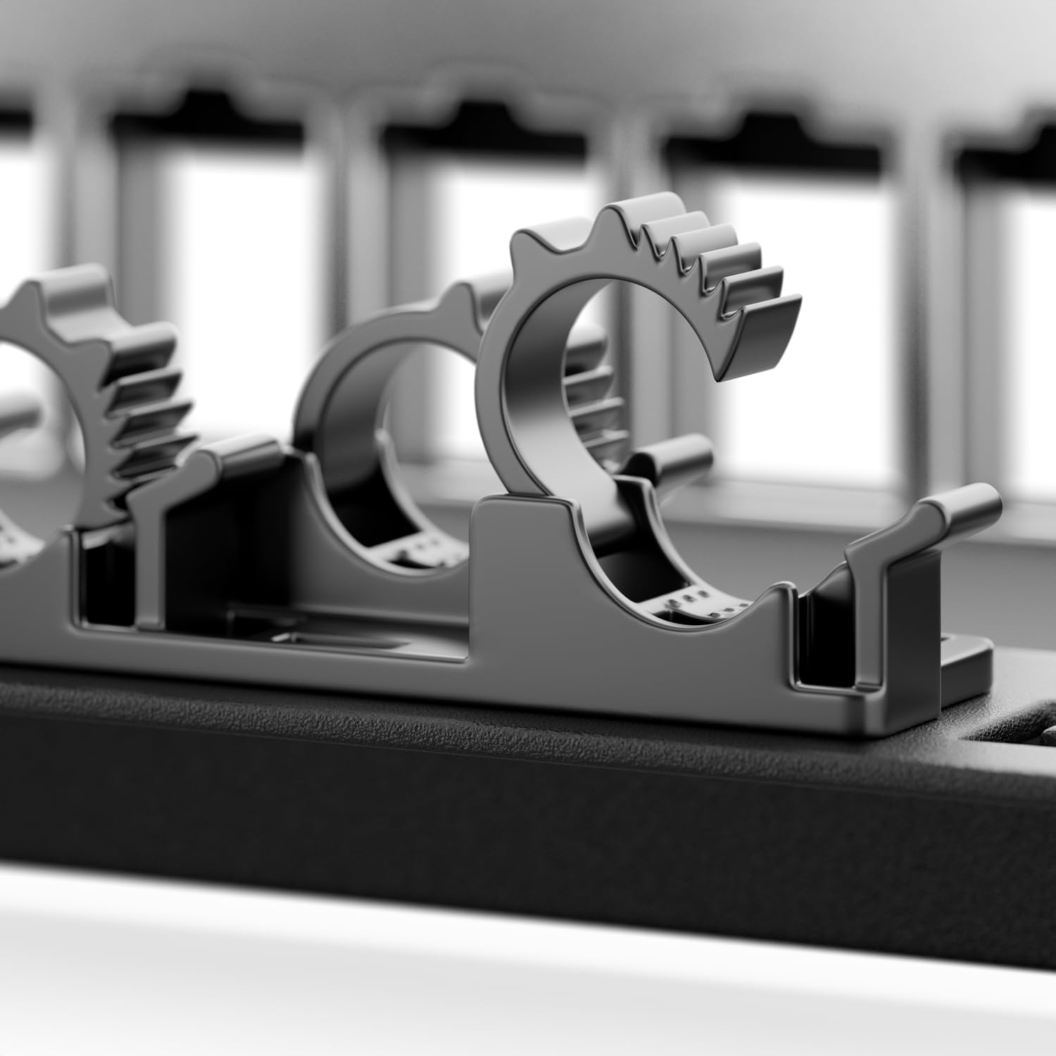deleyCON Panneau de brassage modulaire 16 ports pour modules Keystone - 1 HE 19" Rack à montage en serveur avec fixation par clic LAN réseau - pour Keystones RJ45, HDMI, USB-A, USB-C, TV, SAT et plus.