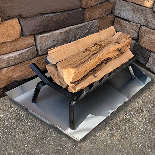 Essentially Yours Adjustable Fireplace Tray | Stainless Steel Expandable Ash and Ember Holder Pan | Nuts and Bolts Included for Additional Stability