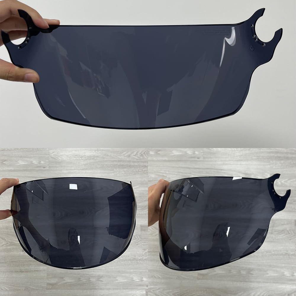 OF562 Helmet Visor Replacement.OF562 Helmet Face Shield UV Protection Compatible with OF562,Airflow (Deep Black-Day Use Only)