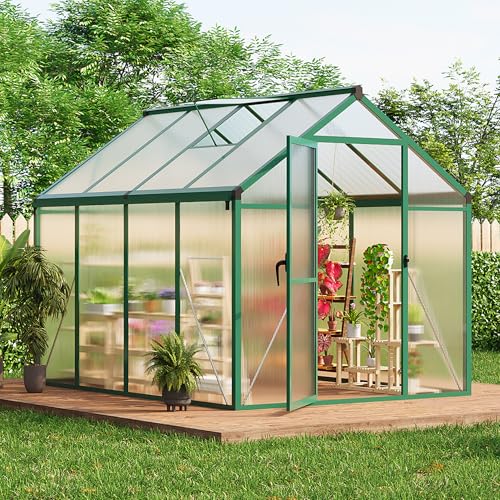 Garvee 6x8 ft Greenhouse with Aluminum Frame and Vent