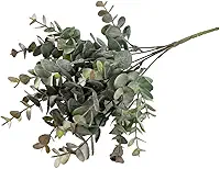 Buquê de Eucalipto Folhagem Artificial Decoração Casamento (Verde Escuro)