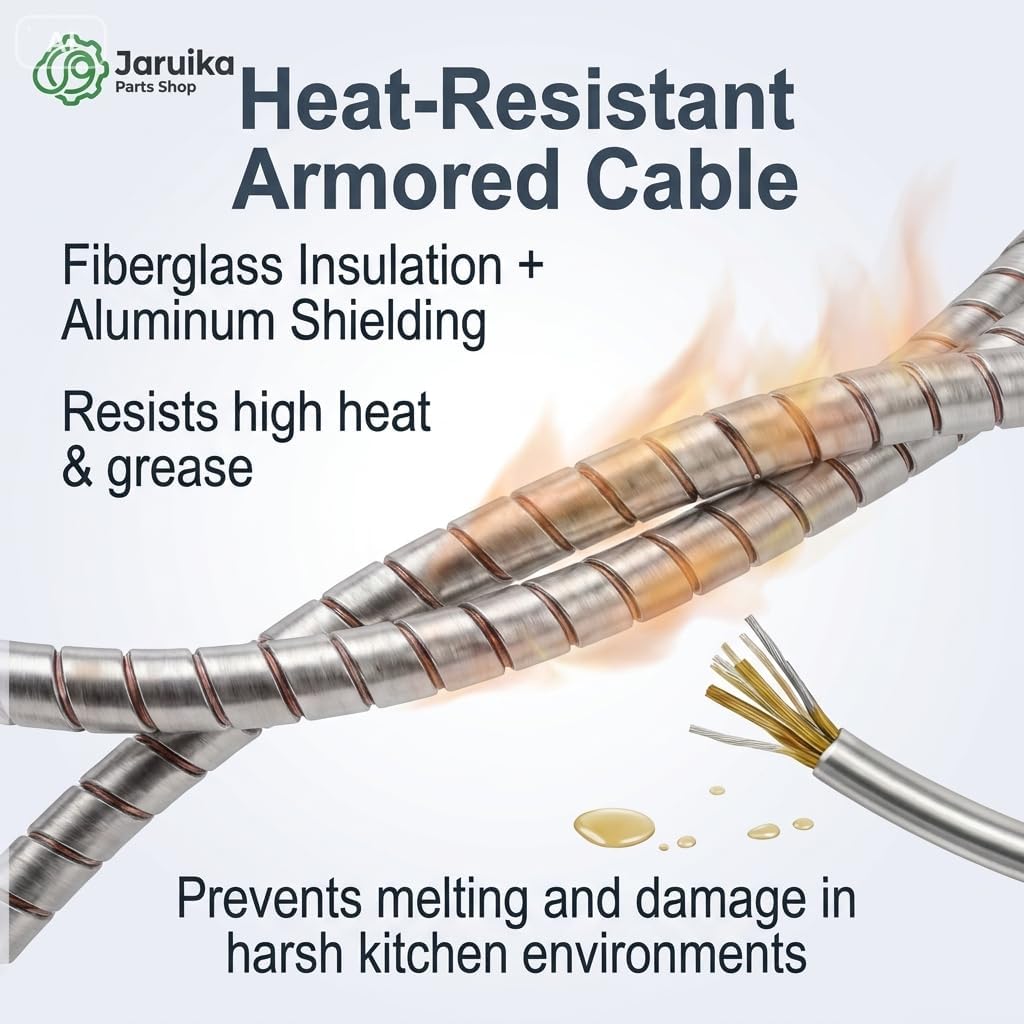Thermopile for Gas Fryer 36 Inch 5PCS, 750℃ Temperature Resistance Thermopile Generator, 750 MV Aluminum Thermocouple Replacement Part for Pitco 60125501 & Gas Fireplace/Gas Water Heater/Oven