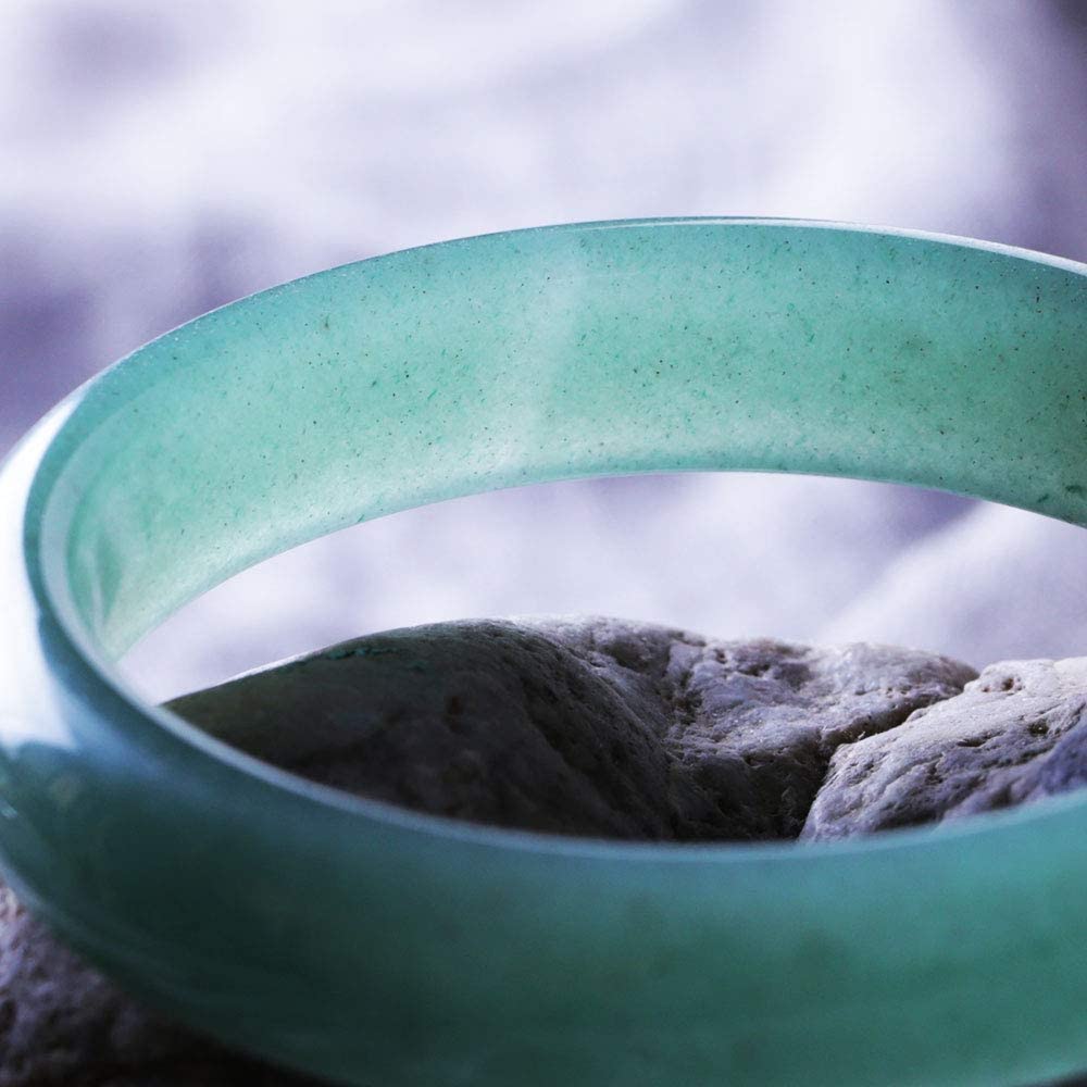 Bracciale di giadagiada,bracciali da Donna Bracciale Rigido in Giada Naturale for Donna Bracciale Rigido in giadeite Verde avventurina con Certificato di Regali for San Valentino