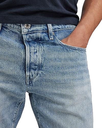 G-Star Raw Mens 5620 3D Slim Fit Jean in Selekt Stretch Denim Medium Aged, Blue (Vintage Olympic Blue 51001-d434-d905), 34W / 34L3