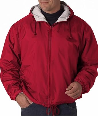fleece lined pullover windbreaker