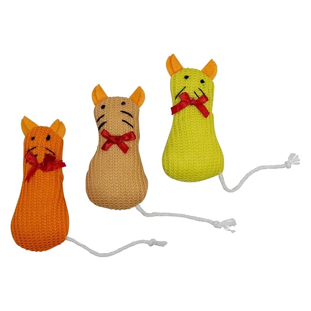 JACK AND VANILLA, Juguete interactivo para gatos de 11 cm, estimula el instinto de caza, materiales no tóxicos