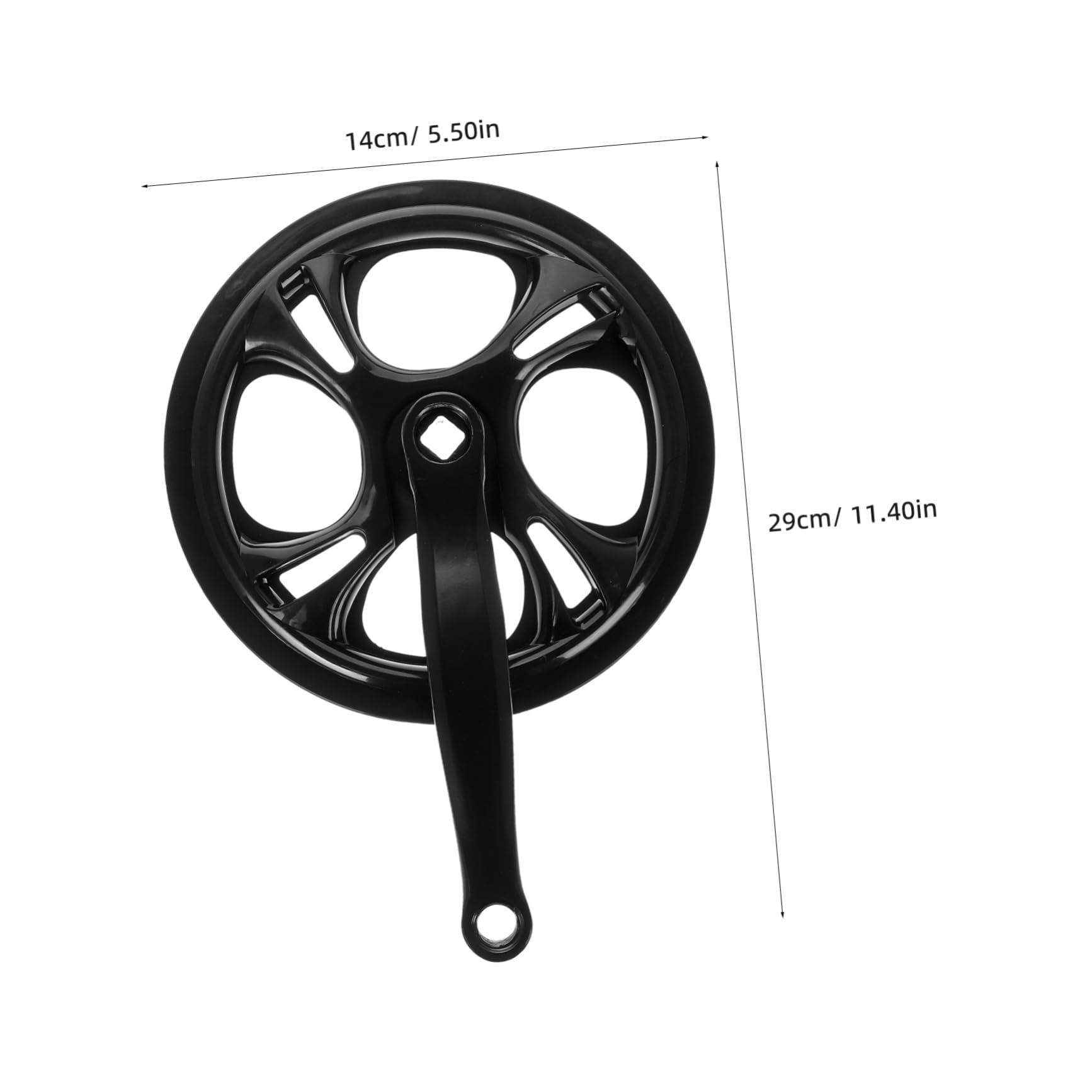 Set Pedivelle Guarnitura Bici Single Speed 48 Denti in Ferro Catena Antiscivolo 170 Mm per Mountain Bike e Bici Pieghevoli, Resistente e Leggera per Ciclisti Principianti e Professionisti
