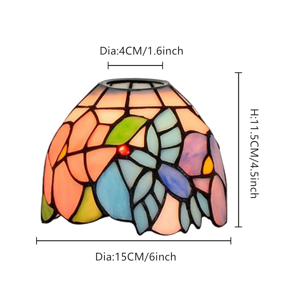 c【 美品 】高さ58㎝ ティファニー 鳥 花柄 大型ガラスシェードランプ OY011 ティファニー ステンドグラスランプ テーブルライト