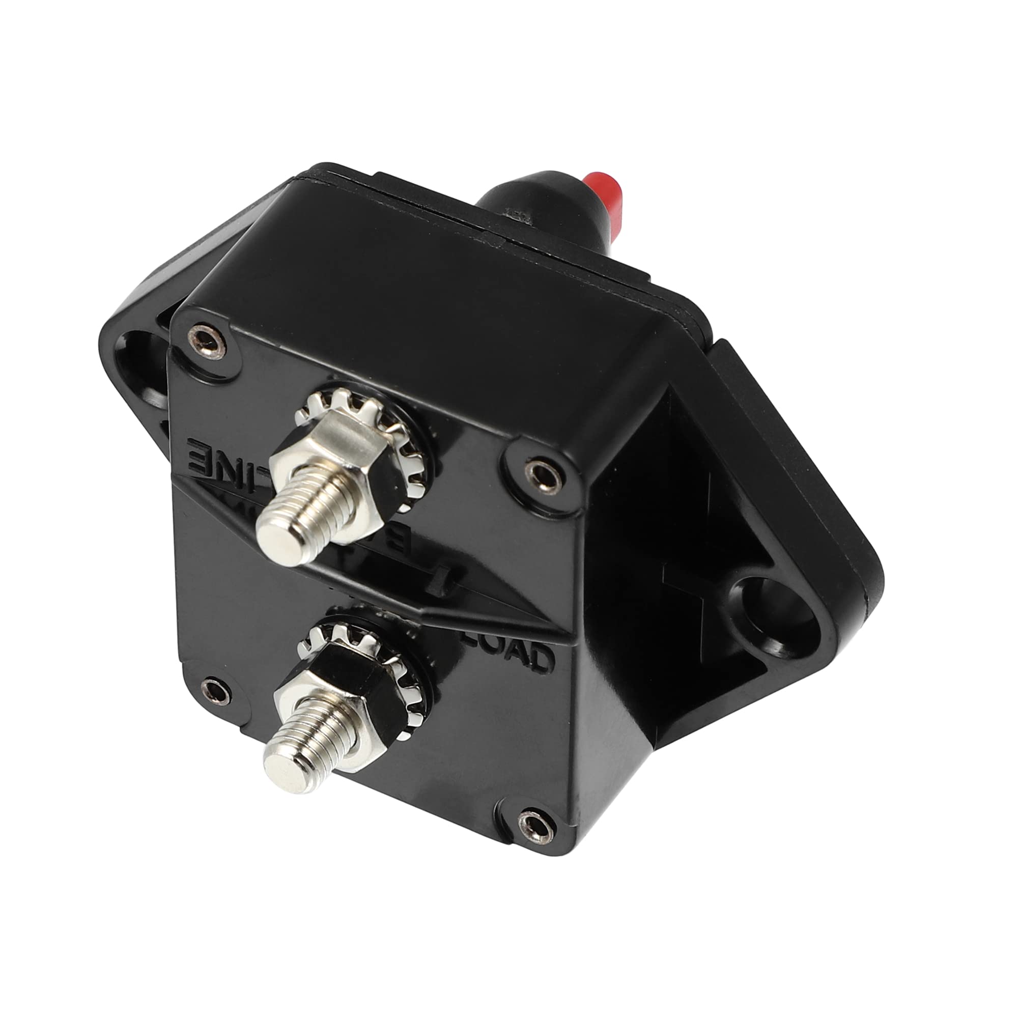 X AUTOHAUX Auto Leistungsschalter 120A Wasserdicht Reset Sicherung 12-48V | 1 Stück, Kunststoff/Zinklegierung Stahl, 7.4x5.5x4.9cm, Überlastschutz, Notausschalter, DC 12-48V