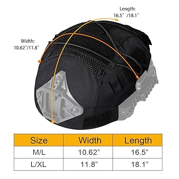 Amazon.com : IDOGEAR Tactical Helmet Cover for Team Wendy