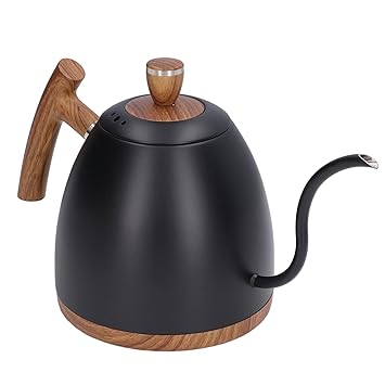 Electric Coffee Maker, EU Plug 220V-240V 1350W Domestic Precise Kettle for Kitchen Black