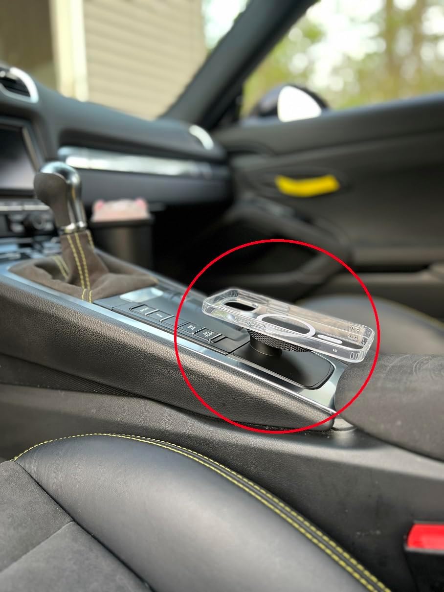 991/981/718 Replacement Magnetic Wireless Charger Cubby for Porsche 911 Cayman 2011+ Hi Rise