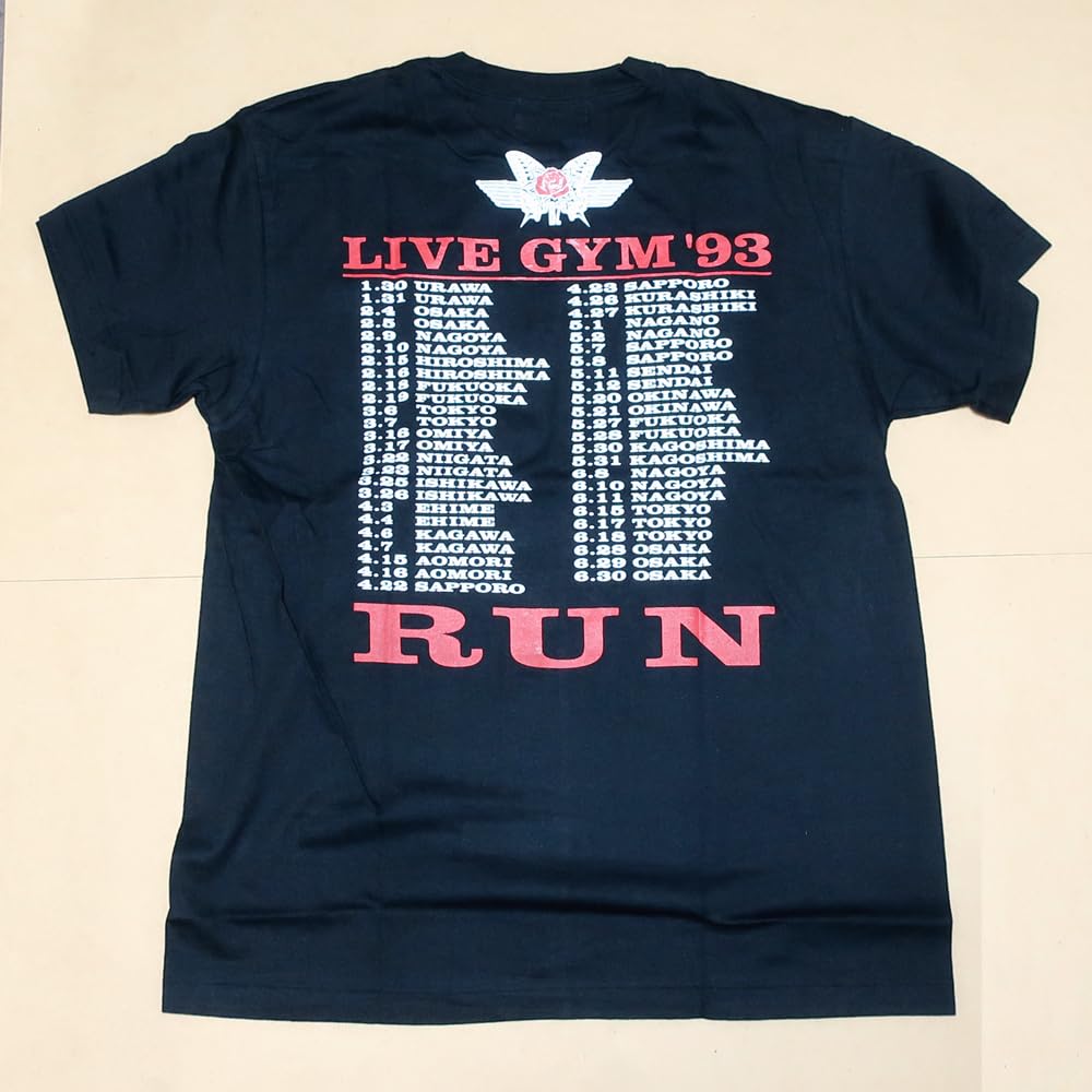 Amazon.co.jp: 未使用 ツアーTシャツ B'z RUN LIVE-GYM 1993