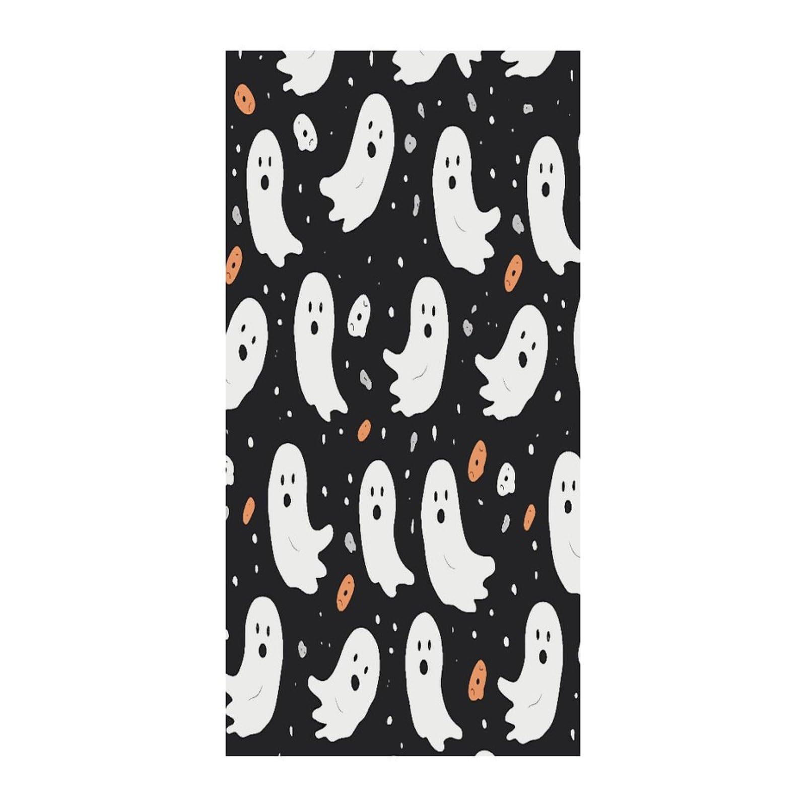 Fekiloot Style Cute Ghost Halloween Pattern Door Curtain Room Divider Curtains