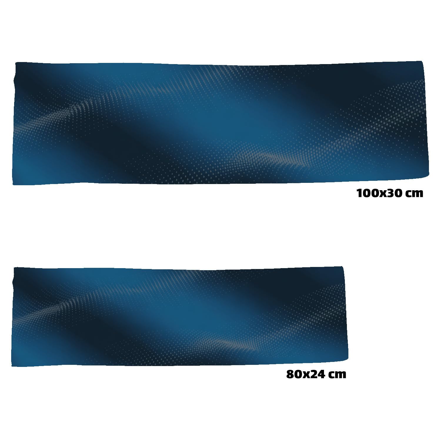 speecheese Serviette de glace bleue à motif ondulé XL pour les amateurs de fitness - Refroidit grâce à une fonctionnalité innovante - Serviette de sport idéale