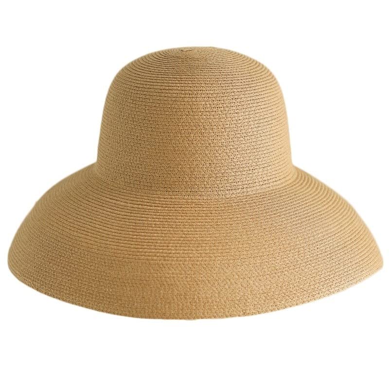 Sombrero de paja vintage Hepburn para mujer miniatura 6