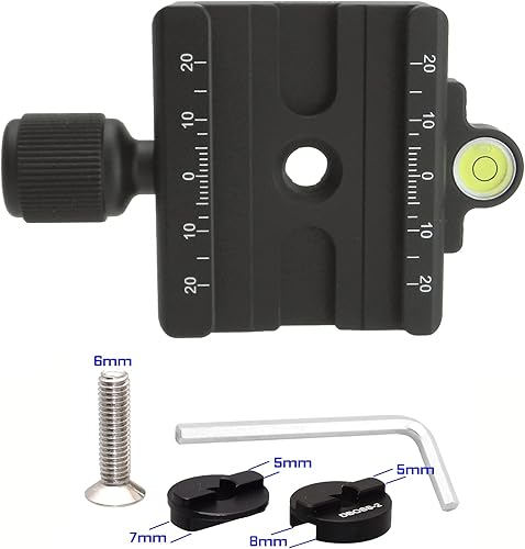 Desmond DAC-60 + Boss Kit de conversión de cabeza esférica de trípode de 2.362 in Arca/RRS compatible con abrazadera QR