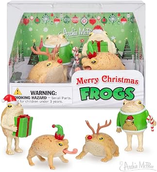 Archie McPhee Merry Christmas Frogs