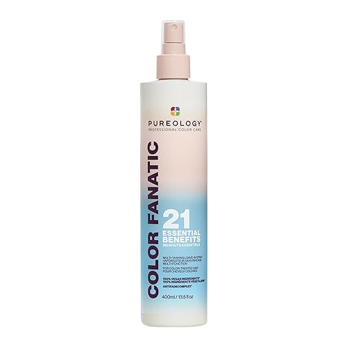Pureology Color Fanatic Leave-in Conditioner Hair Treatment Detangler Spray  Protects Hair Color From Fading  Heat Protectant  Vegan